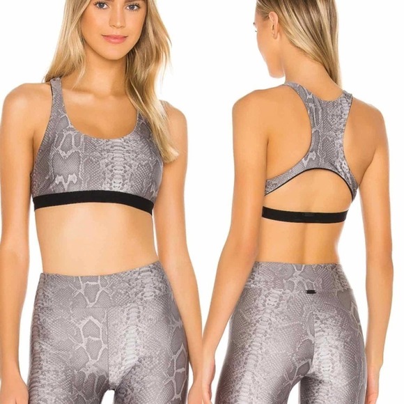 KORAL Tax Infinity Sports Bra Snakeprint Size Small Reptile - Picture 8 of 8